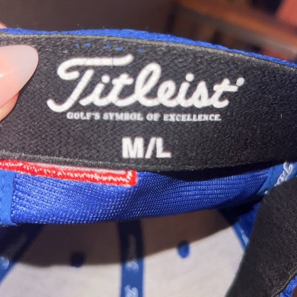 Titleist Pro V1 FootJoy Royal Blue White lettering fitted sports cap 🧢 golf hat - Picture 5 of 8